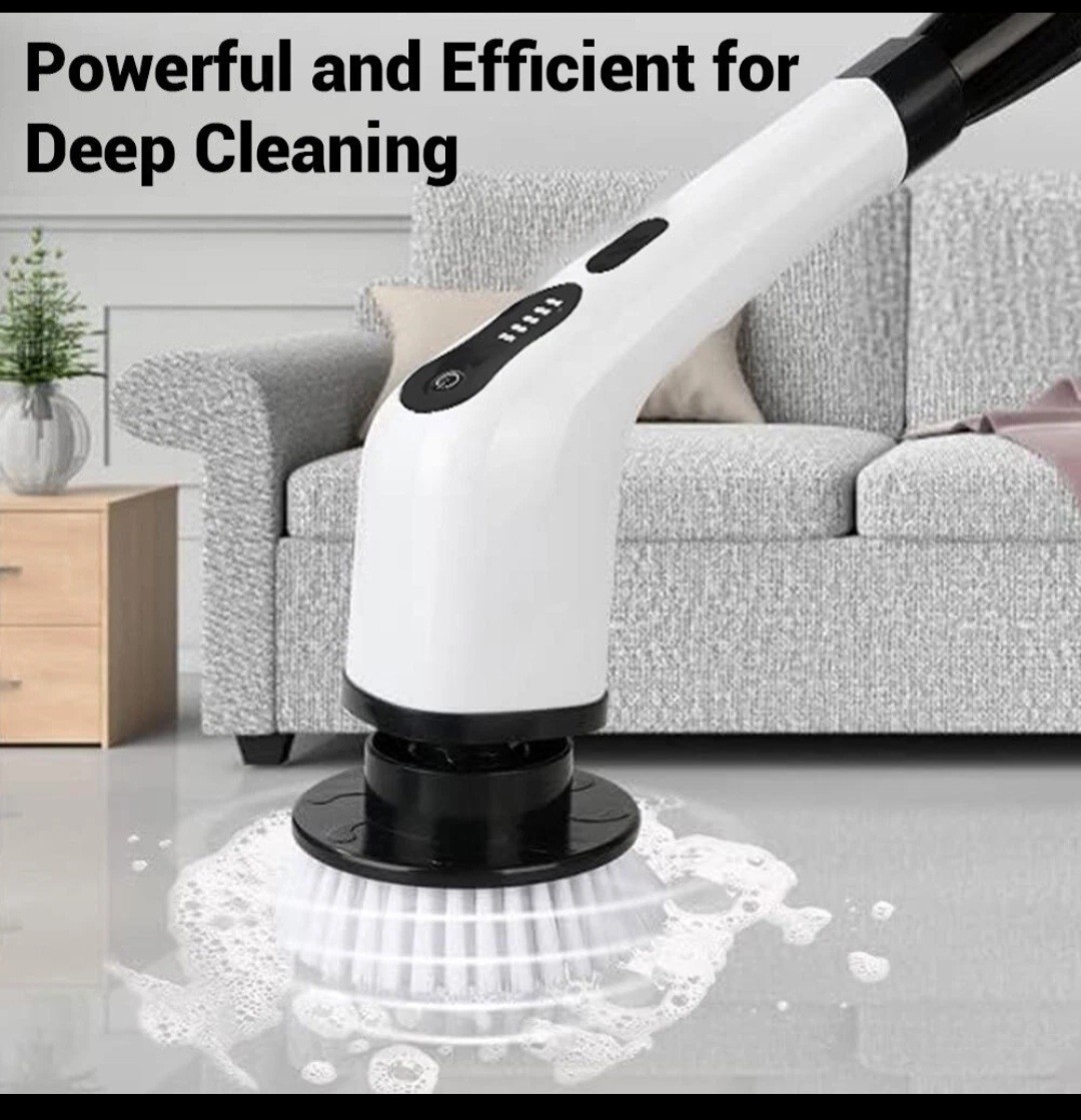 7 in 1 Electric Spin Scrubber, Cordless for Bathtub, Car, Floor, Glass, Stoves