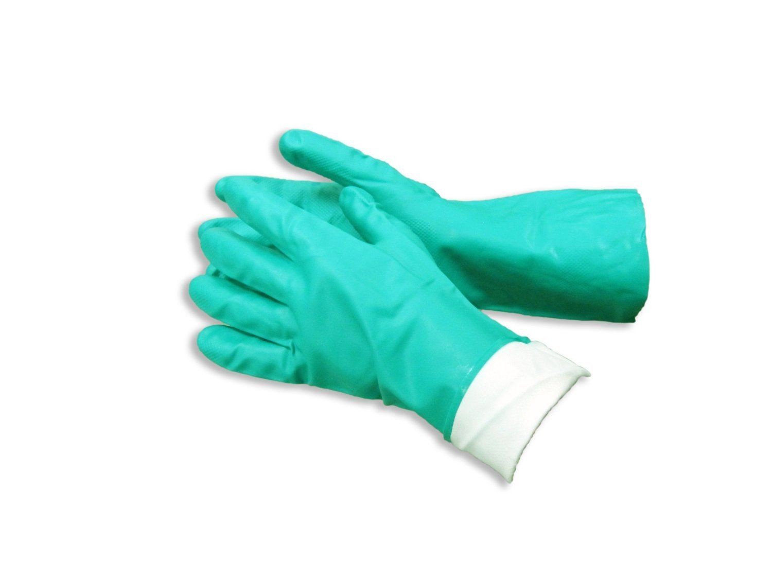 Ambitex TR-NTL650SM/HDG Flocklined Work Gloves, Nitrile, Small, Green, 12-Pack
