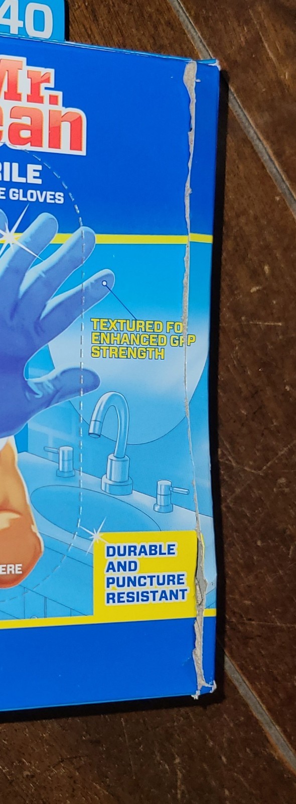 2 x Mr. Clean Nitrile Gloves ~Latex Free/Powder Free~ (40 Gloves Per Box)