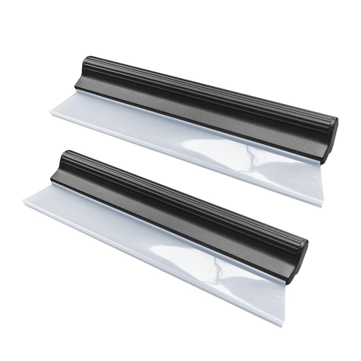2PCS Automotive Squeegee, 10 Inch T-Bar Water Blade 10inch, Black&white