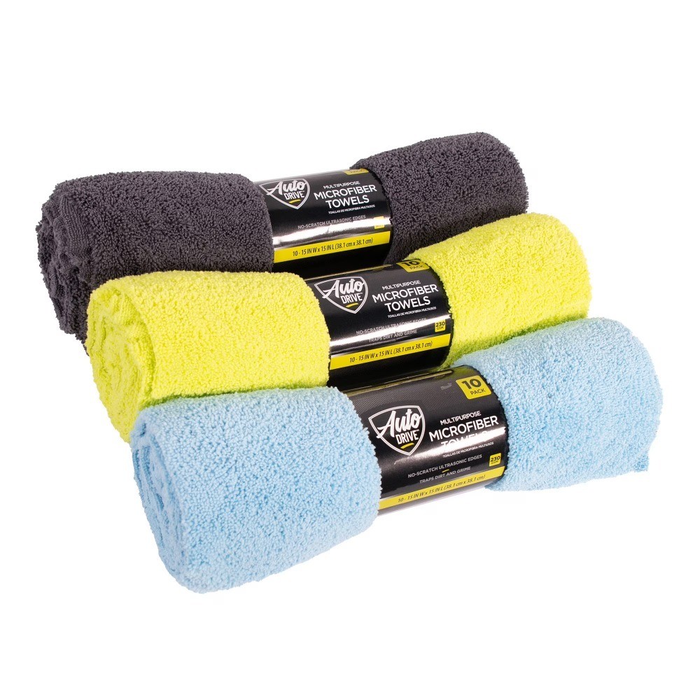 Microfiber Car Wash Towels 15×15 Inch Soft Cleaning Cloths for Detailing Glass