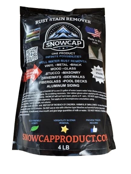 Snowcap Rust Stain Remover 4 Lb Bag Makes Up To 8 Gallons For Well Sprinkler