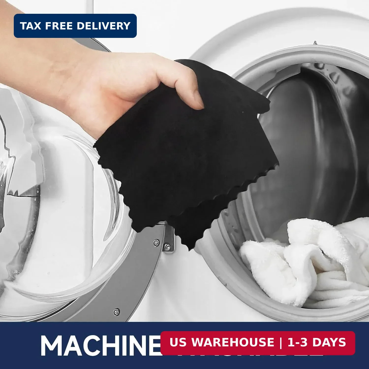 MRD’s Home 12″ x 12″ Black Microfiber Cleaning Cloth,40Pack Multi-Purpose Reusab