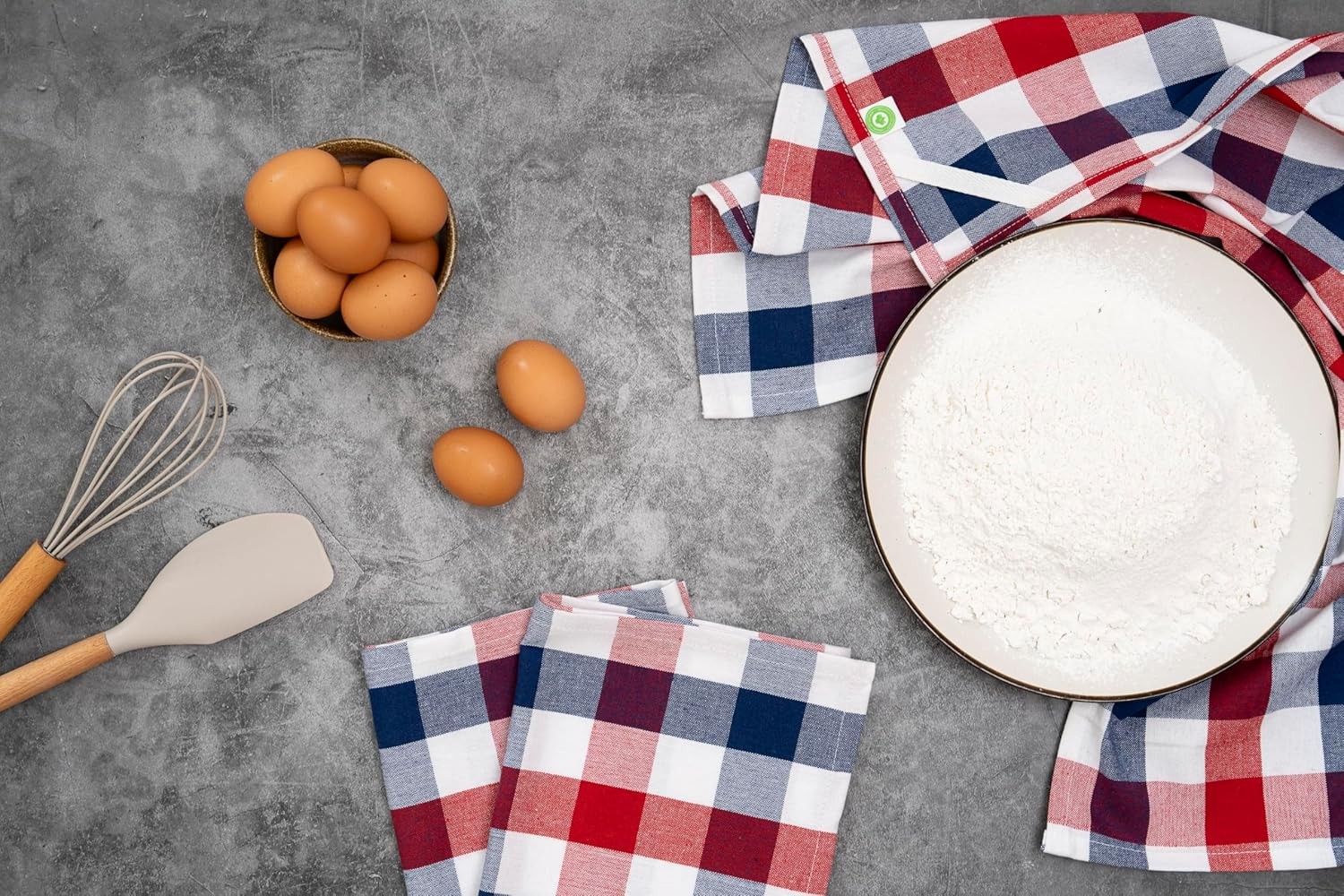Red, White and Blue Kitchen Towels – 6 Pack, 30″x20″ July 4th, Memorial Day,