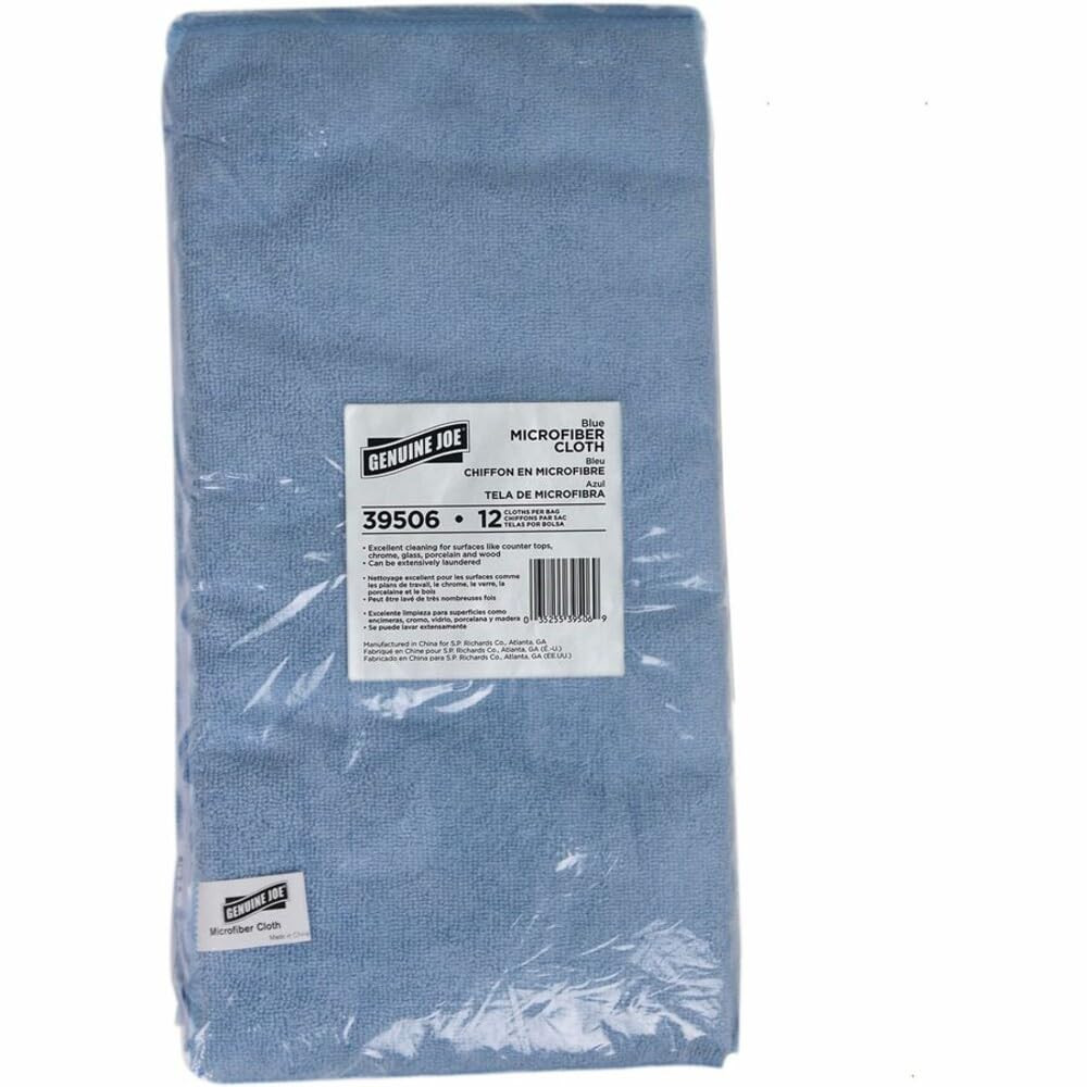 General Purpose Blue Microfiber Cloth (Pack of 12)