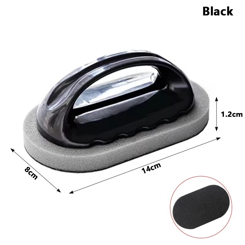 Magic Emery Sponge Cleaning Brush with Handle Rust Stain Eraser Kitchen Bath