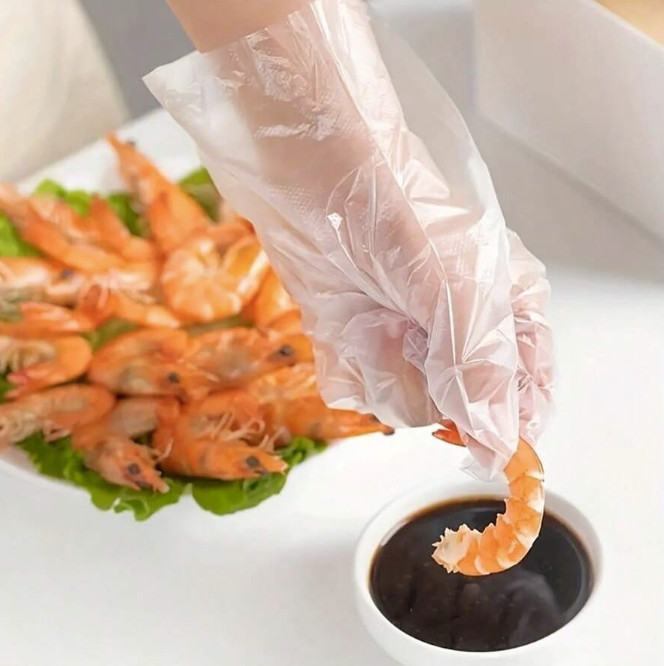 100pcs Disposable Multi-Purpose Gloves – Ideal for Cooking, Cleaning, Food Prep