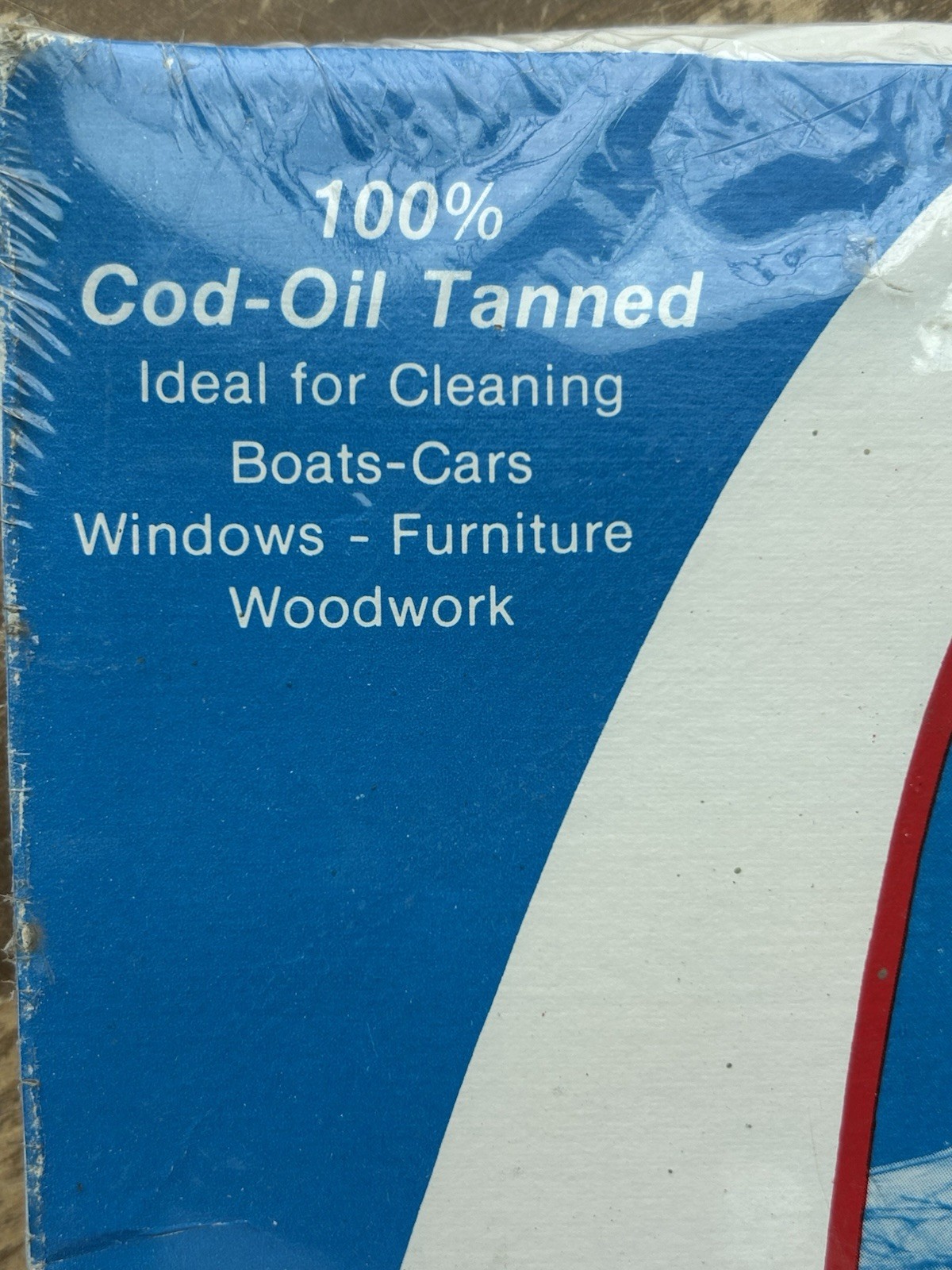 NEW Vintage Cod Oil Tanned WALES ENGLISH Genuine Leather Chamois S.M. Arnold