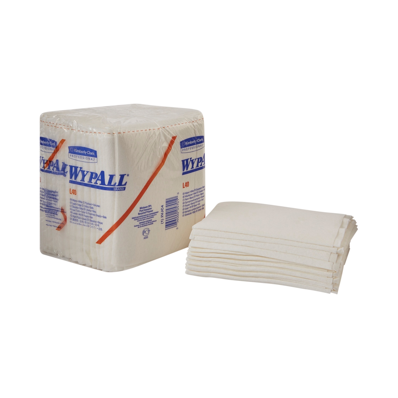 WypAll L40 Disposable Washcloth Task Wipes 12.5 X 13″ 05701 Pack of 56 Wipes
