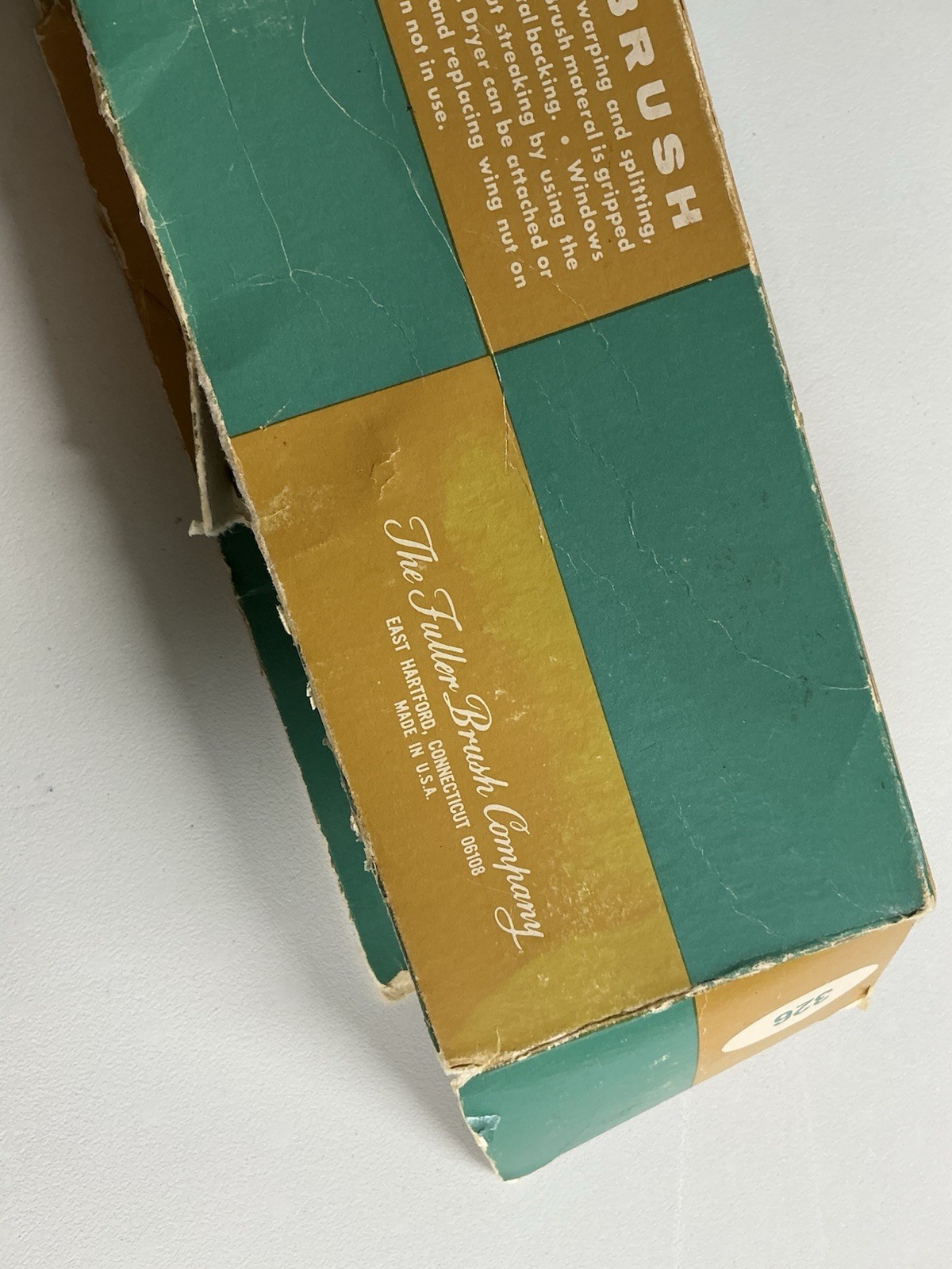 Vintage Fuller Brush Company Window Brush No. 326 Original Box Made In USA NIDB