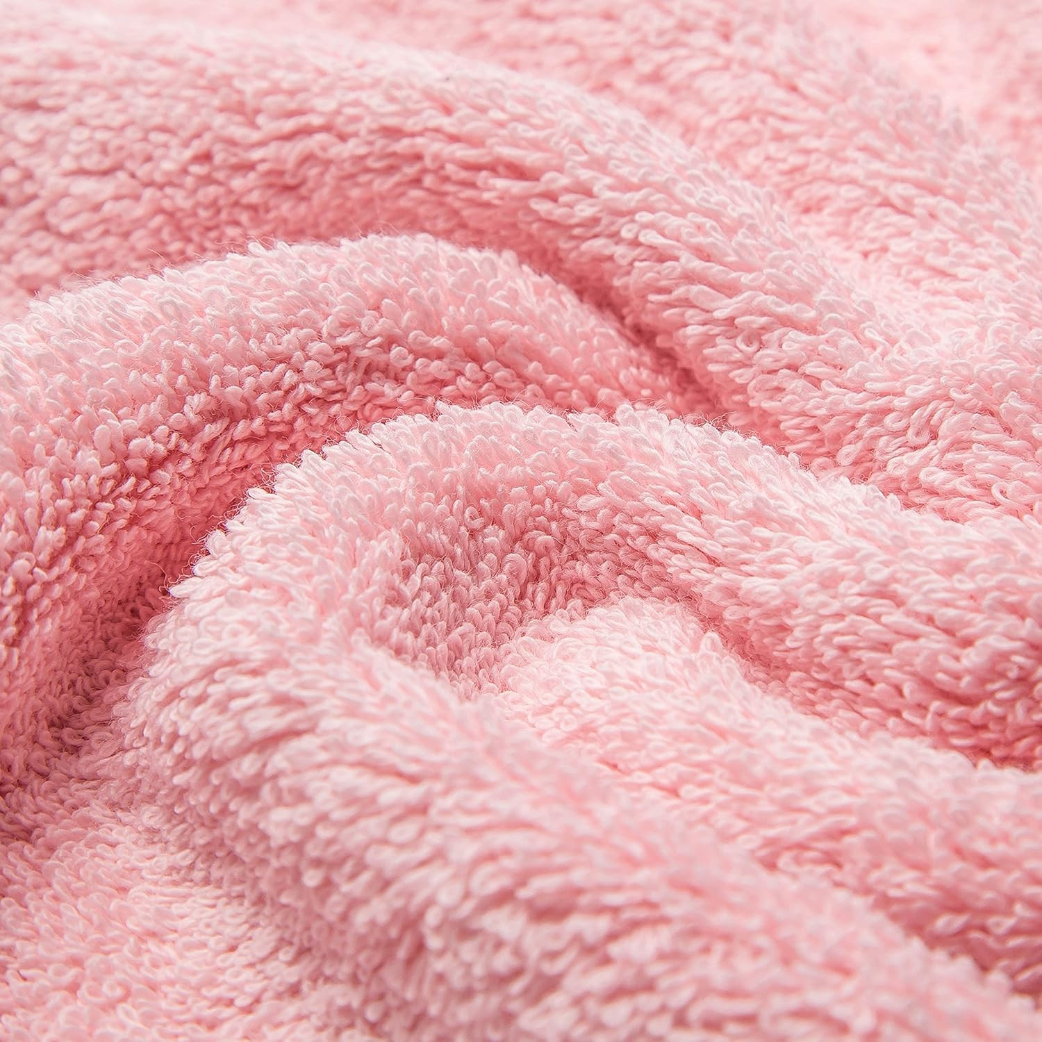 Ultra Thick, Soft & Absorbent Cotton Hand Towels for Bathroom(Pink, 2-Pack, 14″