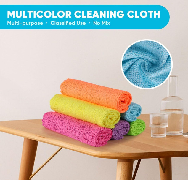 Microfiber Cleaning Cloth Towel Rag Car Polishing No Scratch Detailing Set of 50