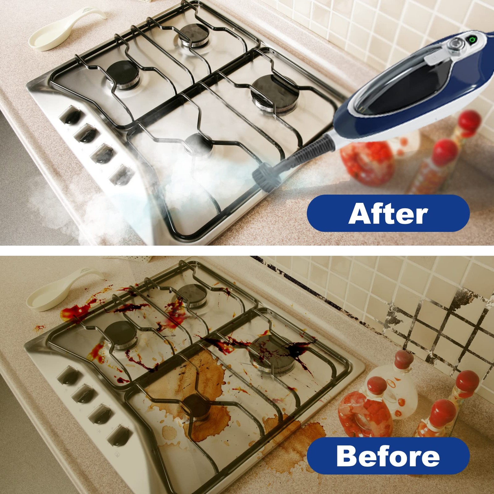 Steam Mop – 10-in-1 Floor Steamer Detachable MultiPurpose Handheld Steam Cleaner