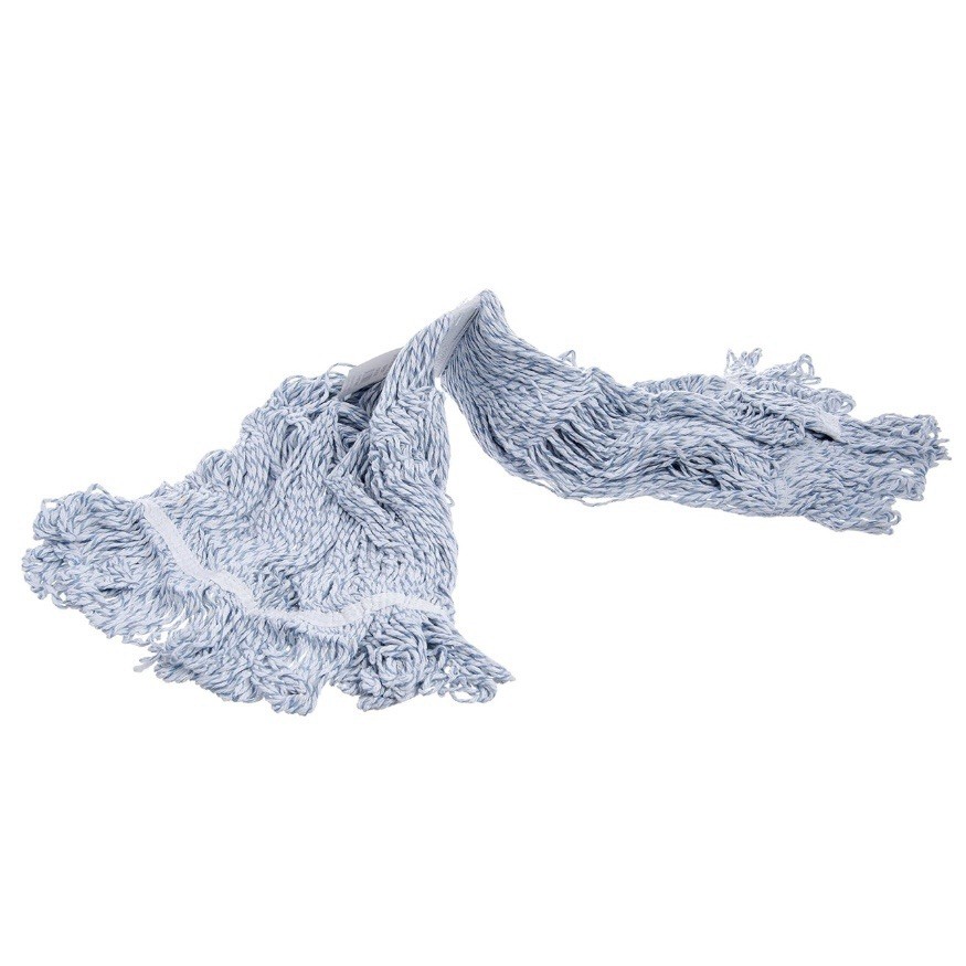 Carlisle Mop Head Rayon Cotton Blend, Medium, Blue 369670B14 (Lot Of 10) 🔥