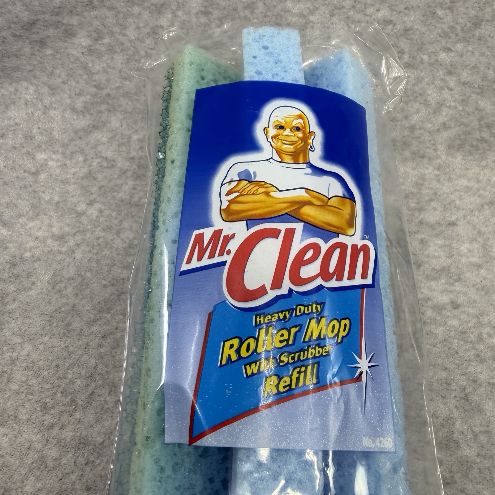 Mr. Clean ROLLER Mop Refill Durable Sponge Head Brand NEW