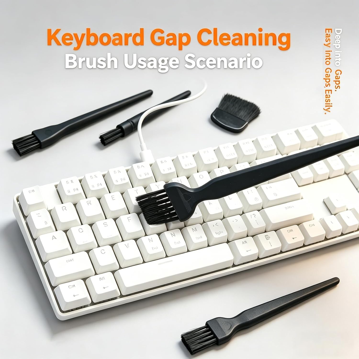 Anti Static Cleaning Brush Set, ESD Safe Nylon Dust Removal Brushes, Multi-Gap