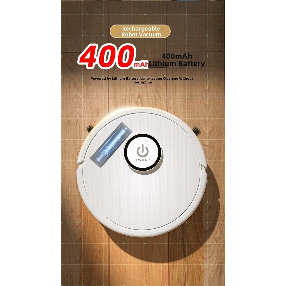 Robot Vacuum Cleaner 20x20x4.5cm 3 in 1 Function Sweep Mop Suction Low Noise