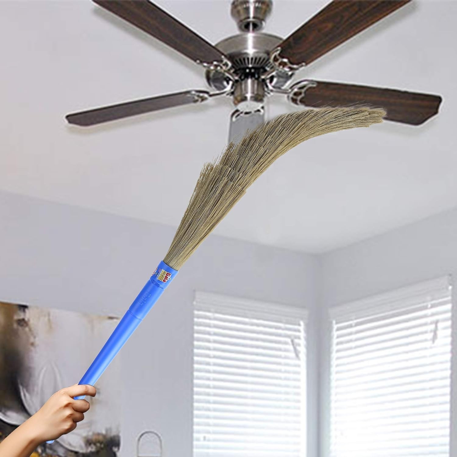 2-Pack No Dust Floor Broom with Nylon Bristles – Ultimate Cleaning Performance