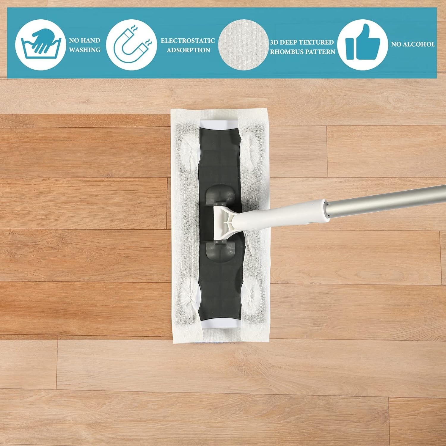 240 Disposable Wet Mopping Cloths for Efficient Floor Cleaning – 11.81 x 7.87
