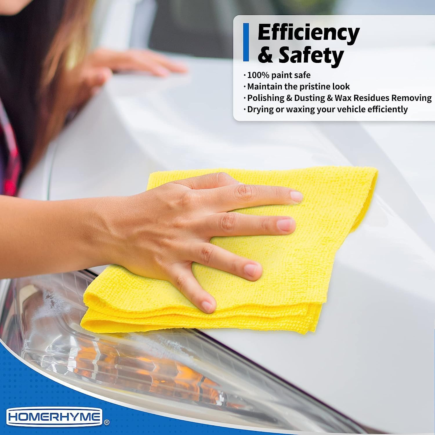 Microfiber Towels for Cars, 24 Pack Microfiber Cleaning Cloths, 11.5″*11.5″ C…