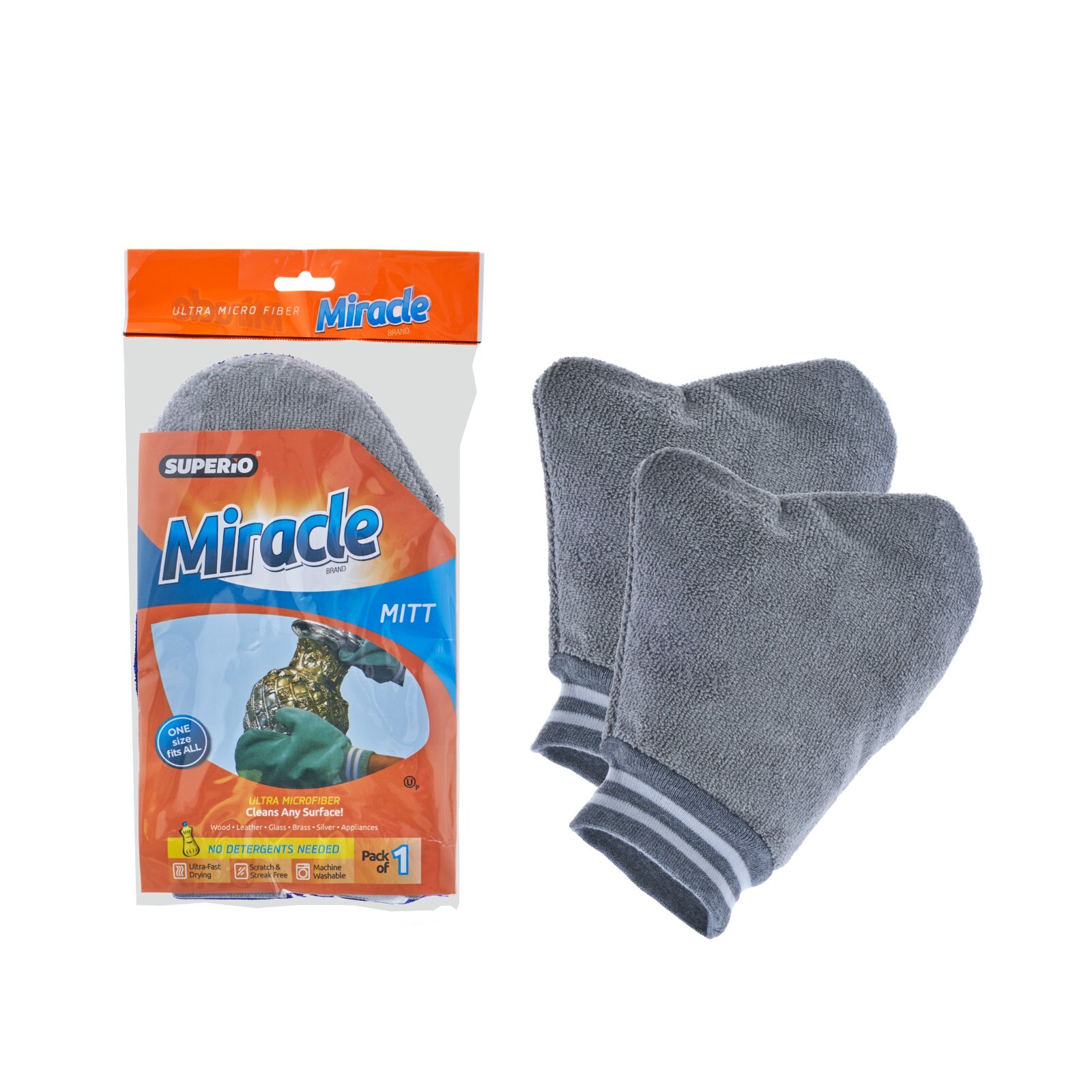 Superio Silver Polish Glove Miracle Mitt -(2 Pack)