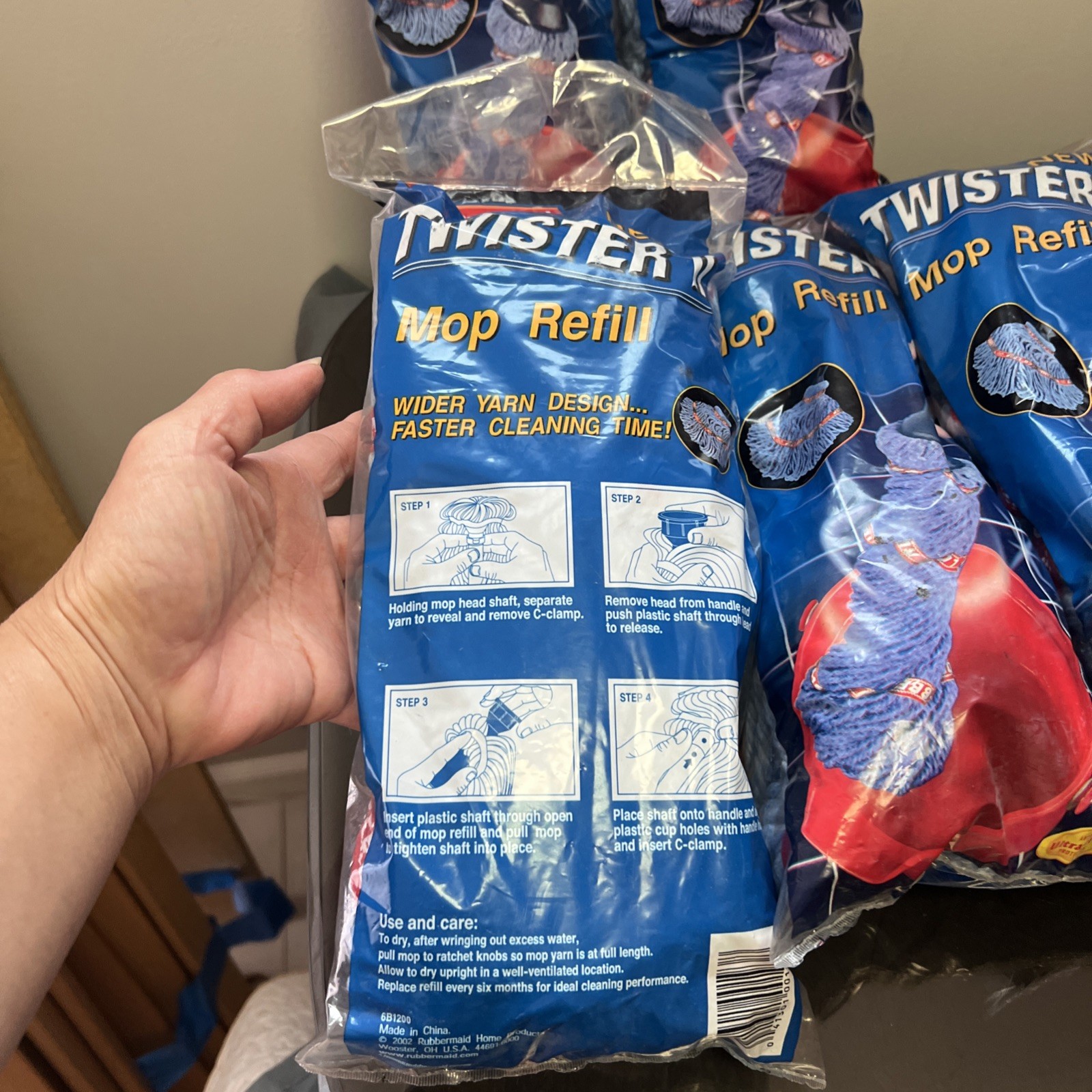 5 Brand New Rubbermaid Twister II Mop Refills