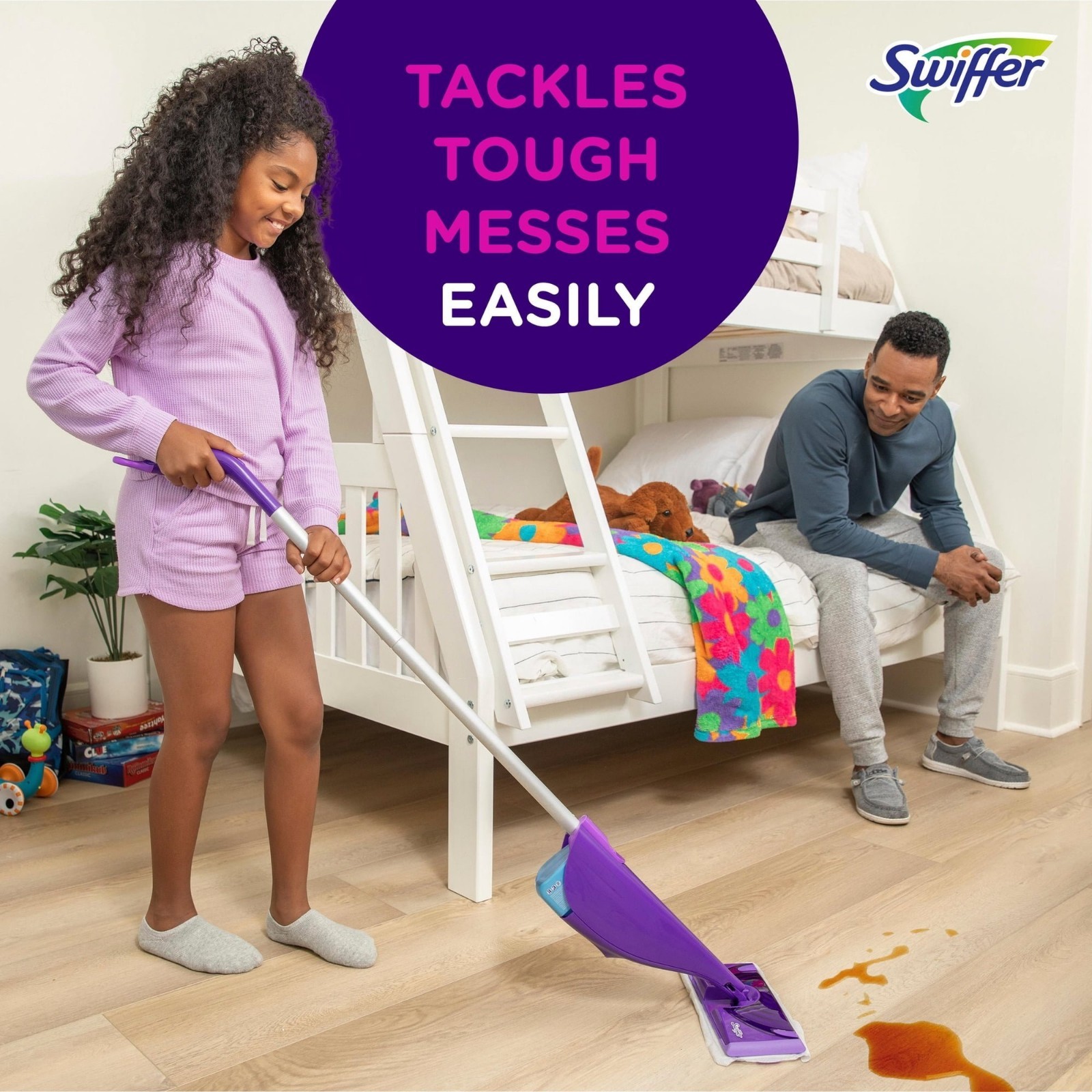 Swiffer WetJet Mop Kit w/ Solution, 5 Pads & Battery Unscented