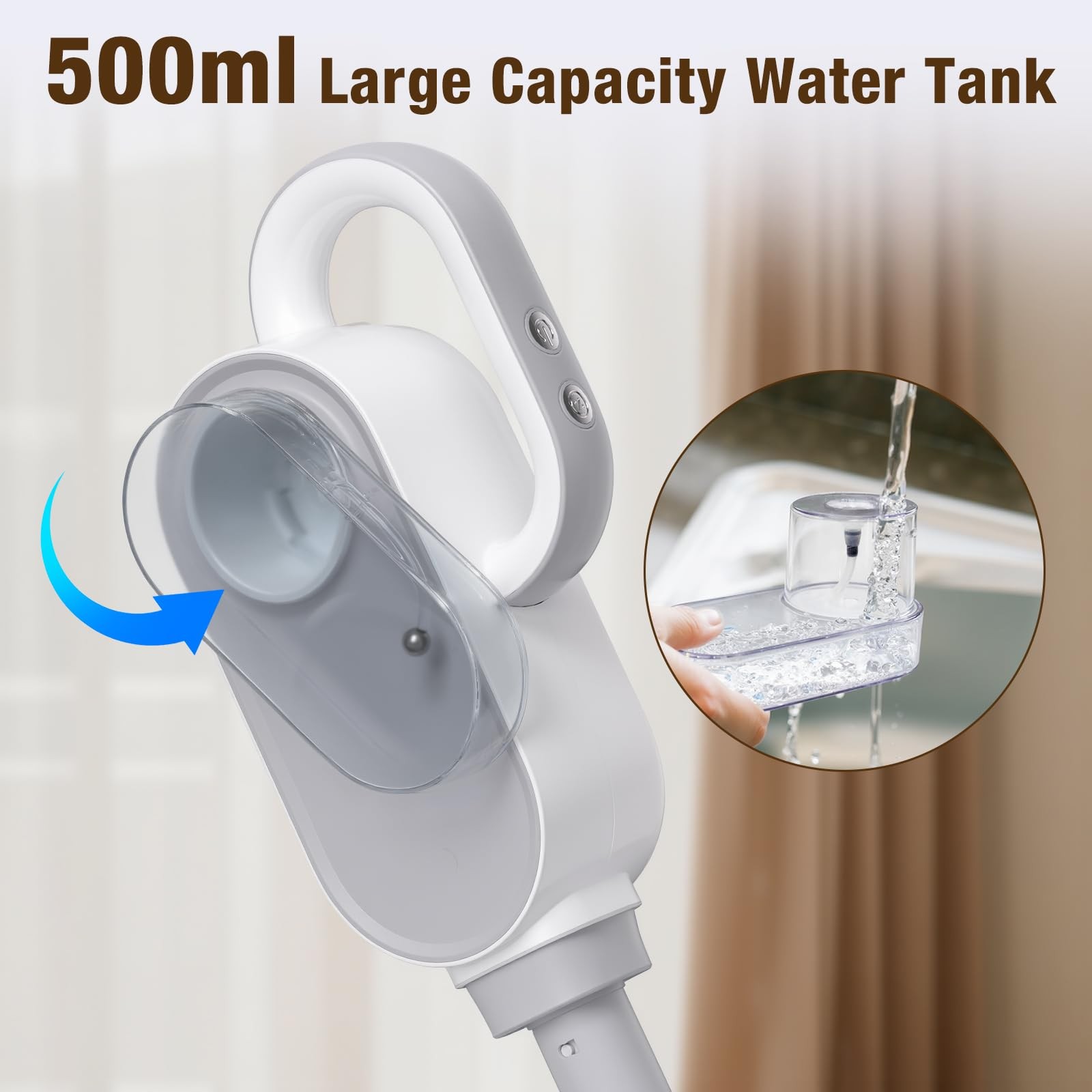 Steam Mop, 13-in-1 Powerful Handheld Steam Cleaner with 13 Accessories, 500ML…