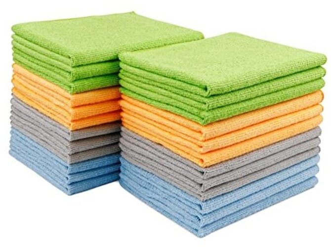 Multi-colored Microfiber Cloth Pack – 12×16 Inch – 24 Microfiber Towels