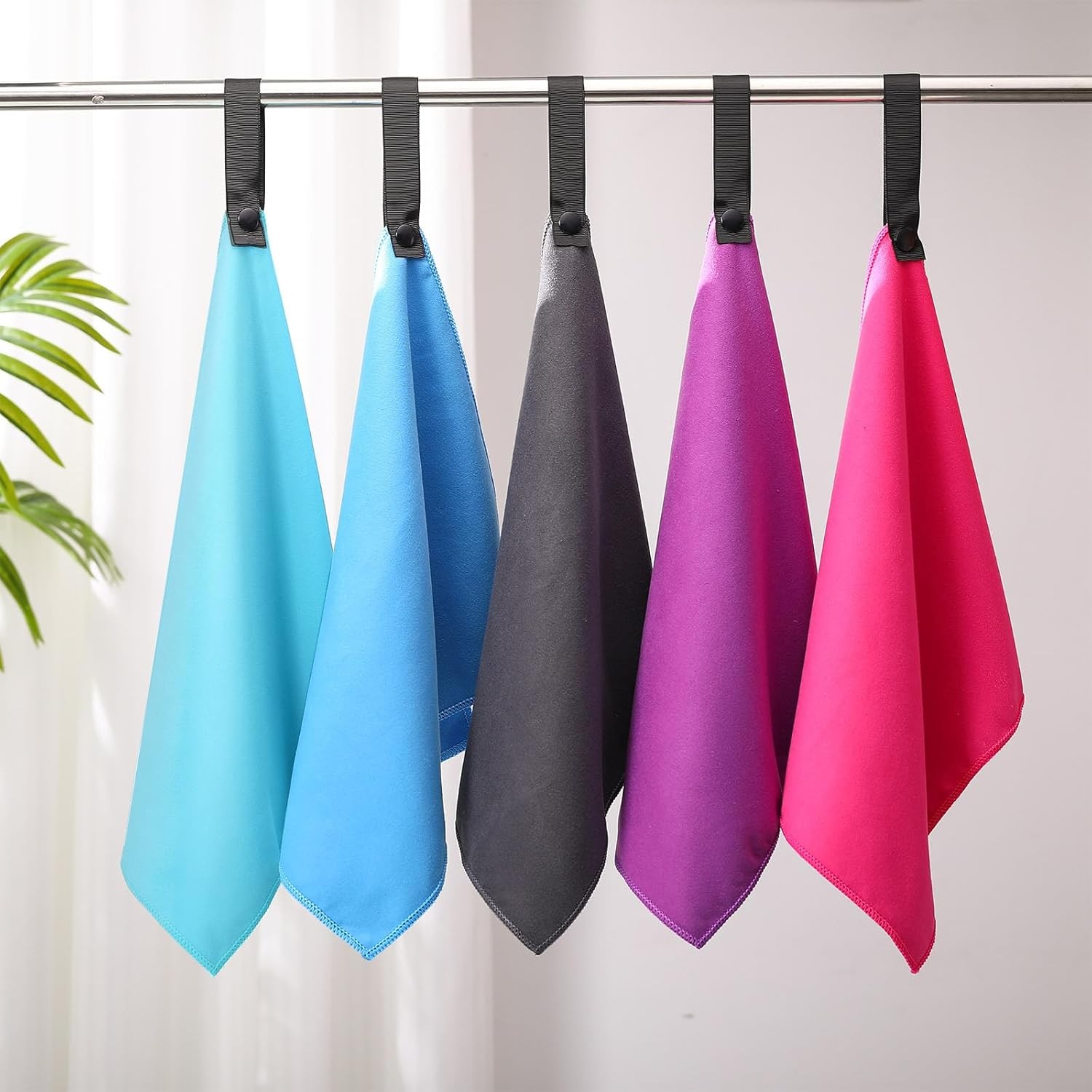 10 Count Quick Dry Microfiber Camping Towels 25×32 cm Travel Hand and Face Towel