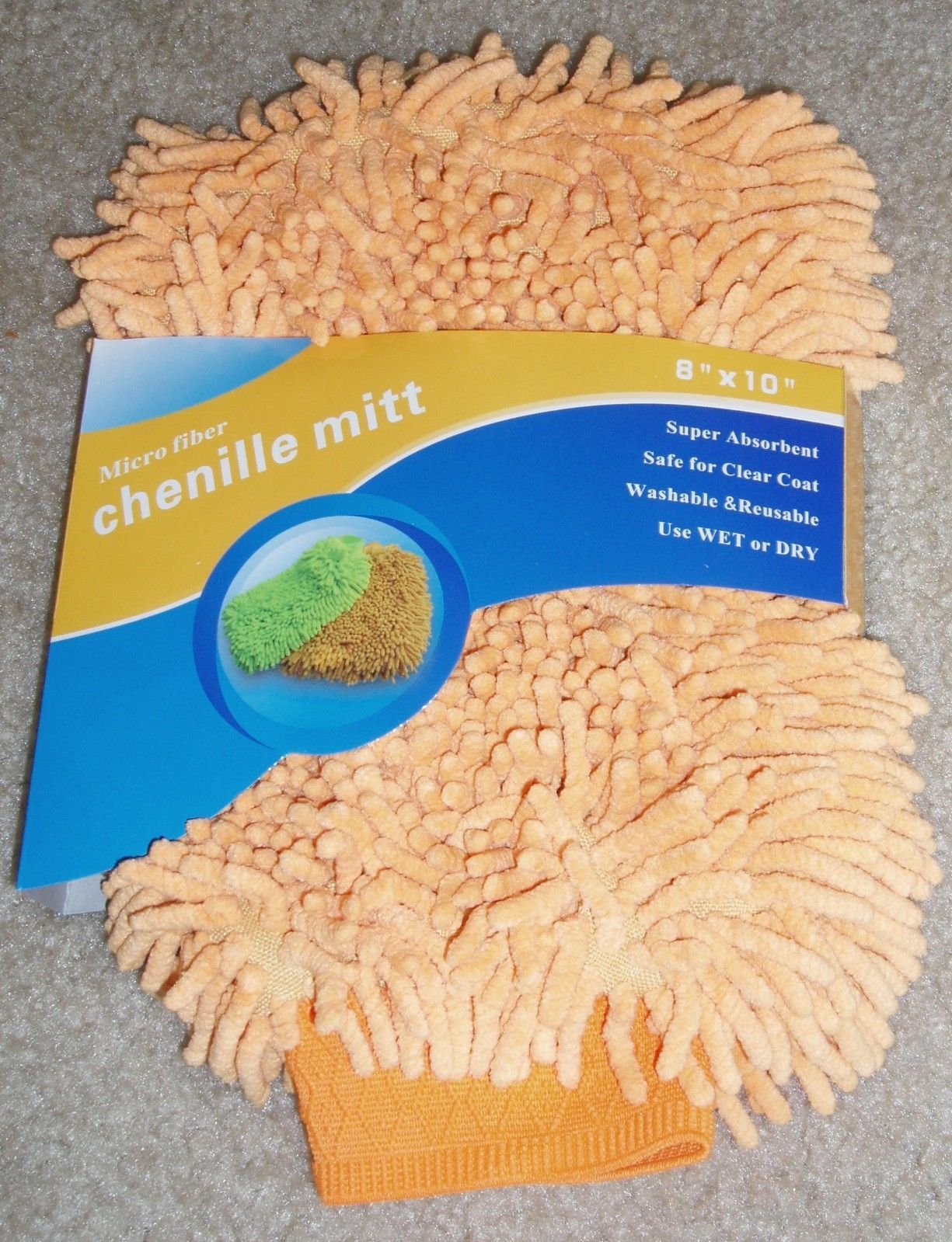 50pcs High Quality Large Chenille Microfiber Cleaning Wash Mitt