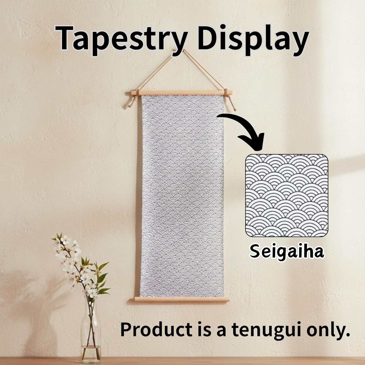 Tenugui Traditional Towel Made in Japan Fray Prevention 100% Cotton Eco Friendly