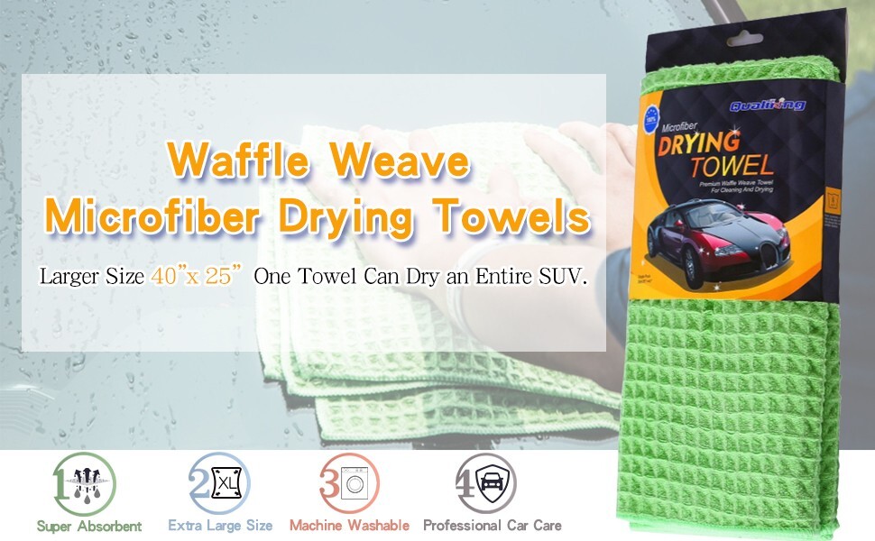 Qualiking Drying Towel 40×25″ Extra Large Towel Cleaning