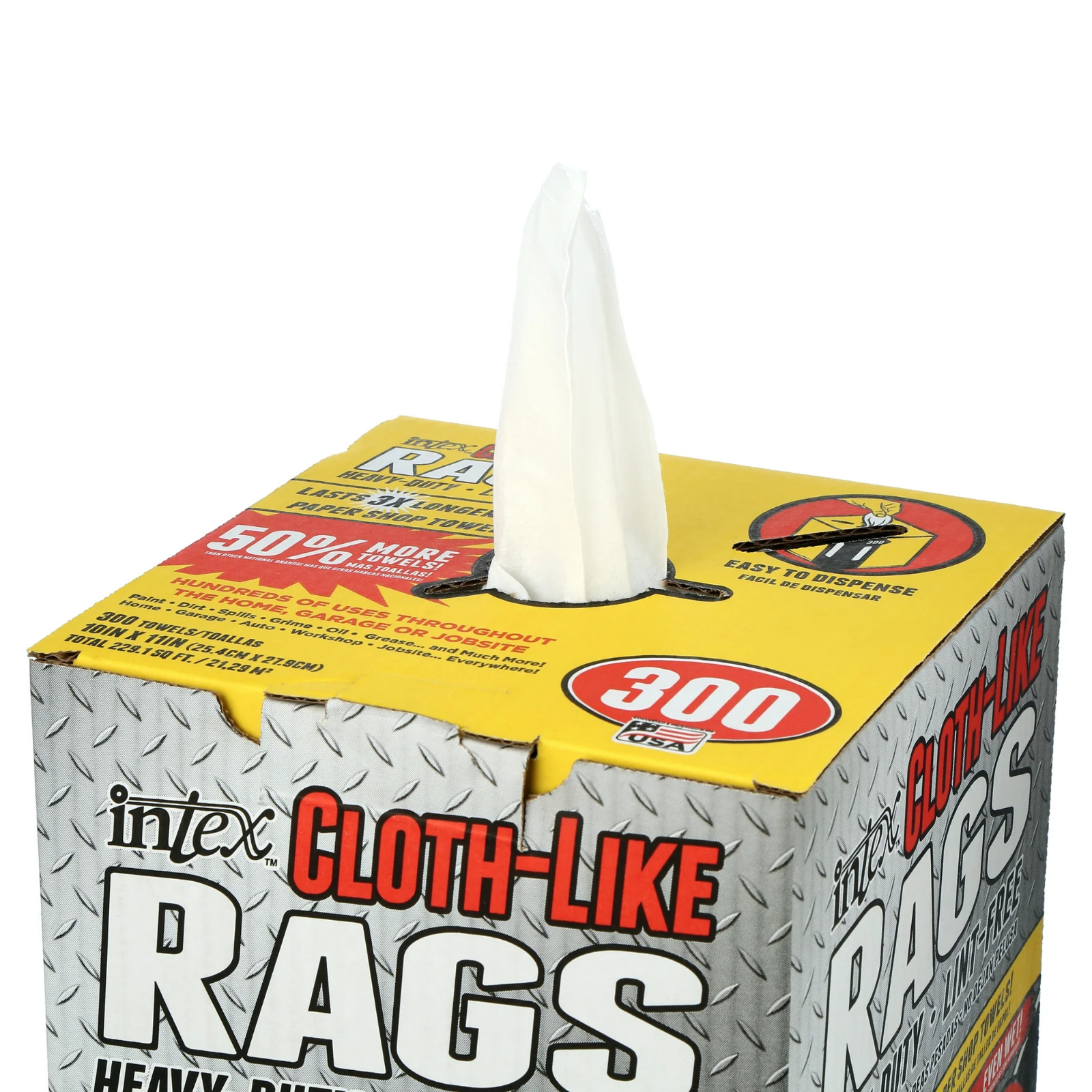 Intex NW-00255-300W Cloth-Like Rags – 300 Count