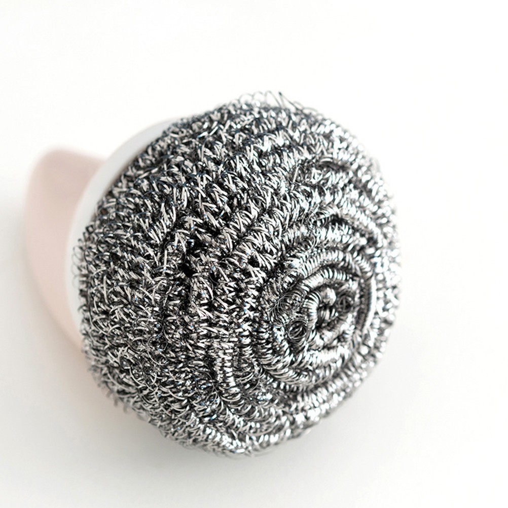 3Pcs Reusable Stainless Steel Wire Kitchen Cleaning Balls Assorted Colors