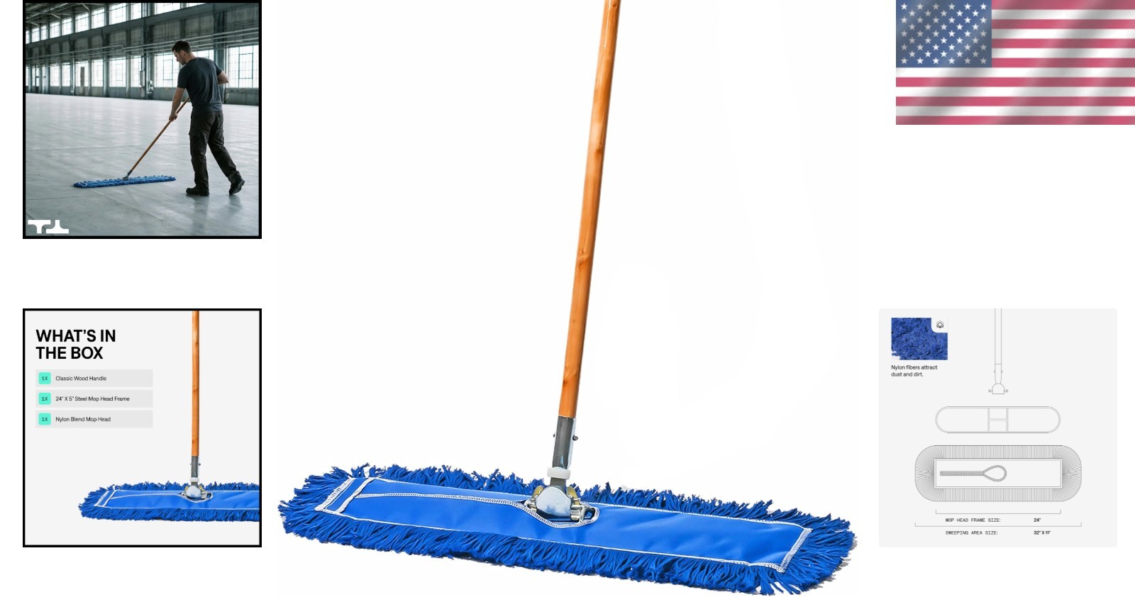 Professional Grade Floor Mop for Tile & Wood