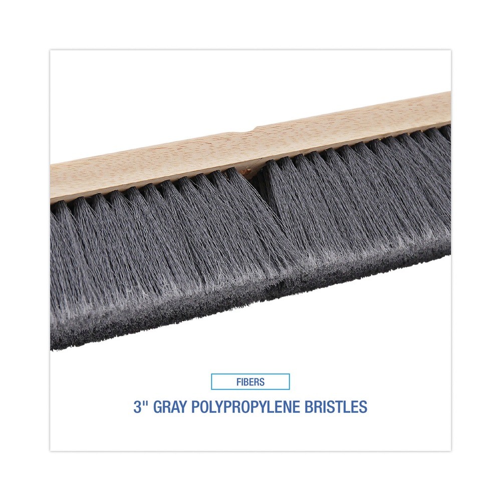 Boardwalk 20418 3″ Flagged Polypropylene Bristles 18″ Brush Floor Brush Head New