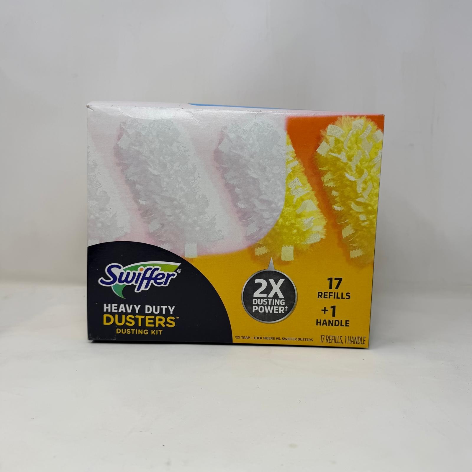 2 Pack – Swiffer Heavy Duty Dusters Dusting Kit: 1 Handle + 17 Refills *See Pics