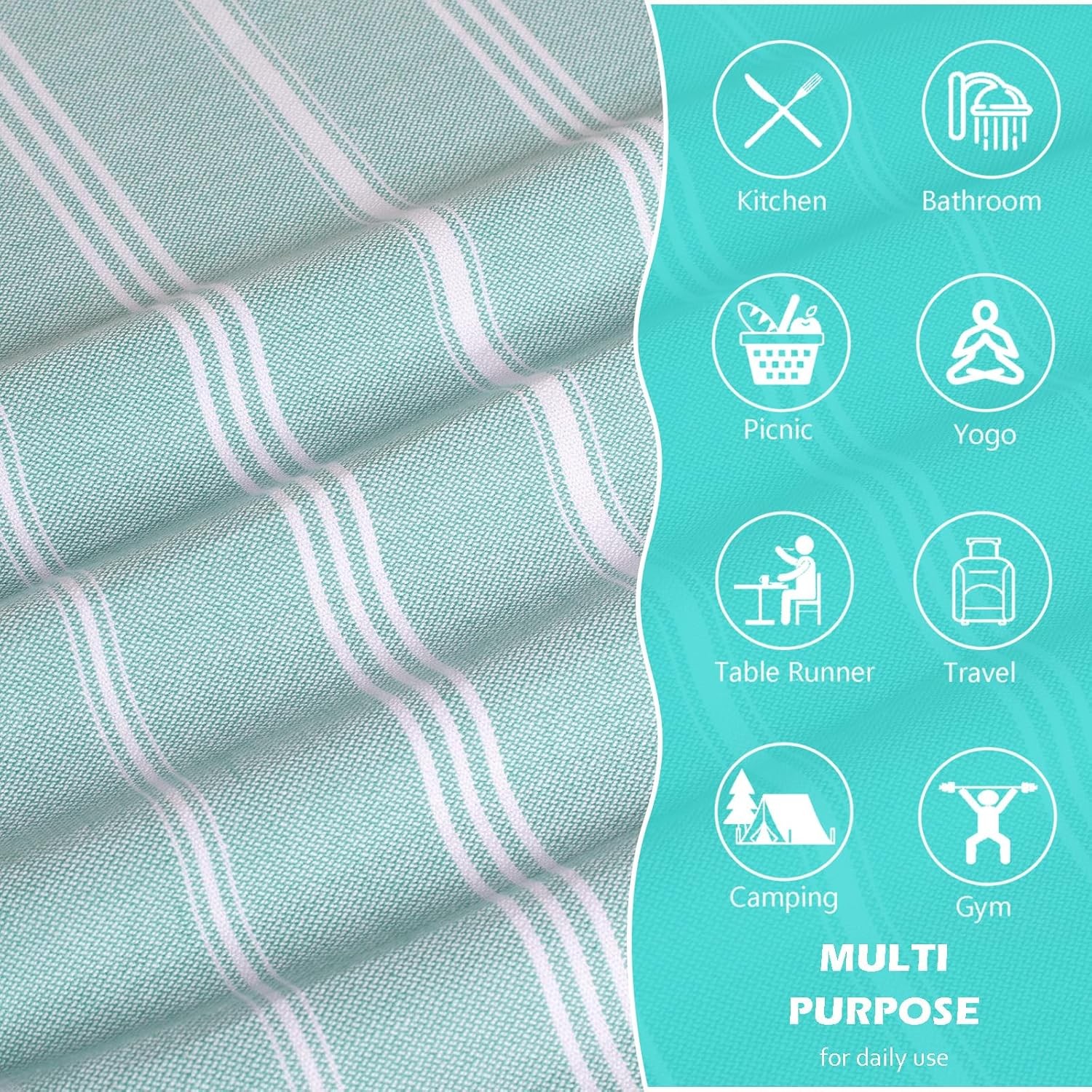 Hand Towels for Bathroom – 2-Pack,20×30 Inch-100% Cotton,Turkish Bathroom Hand