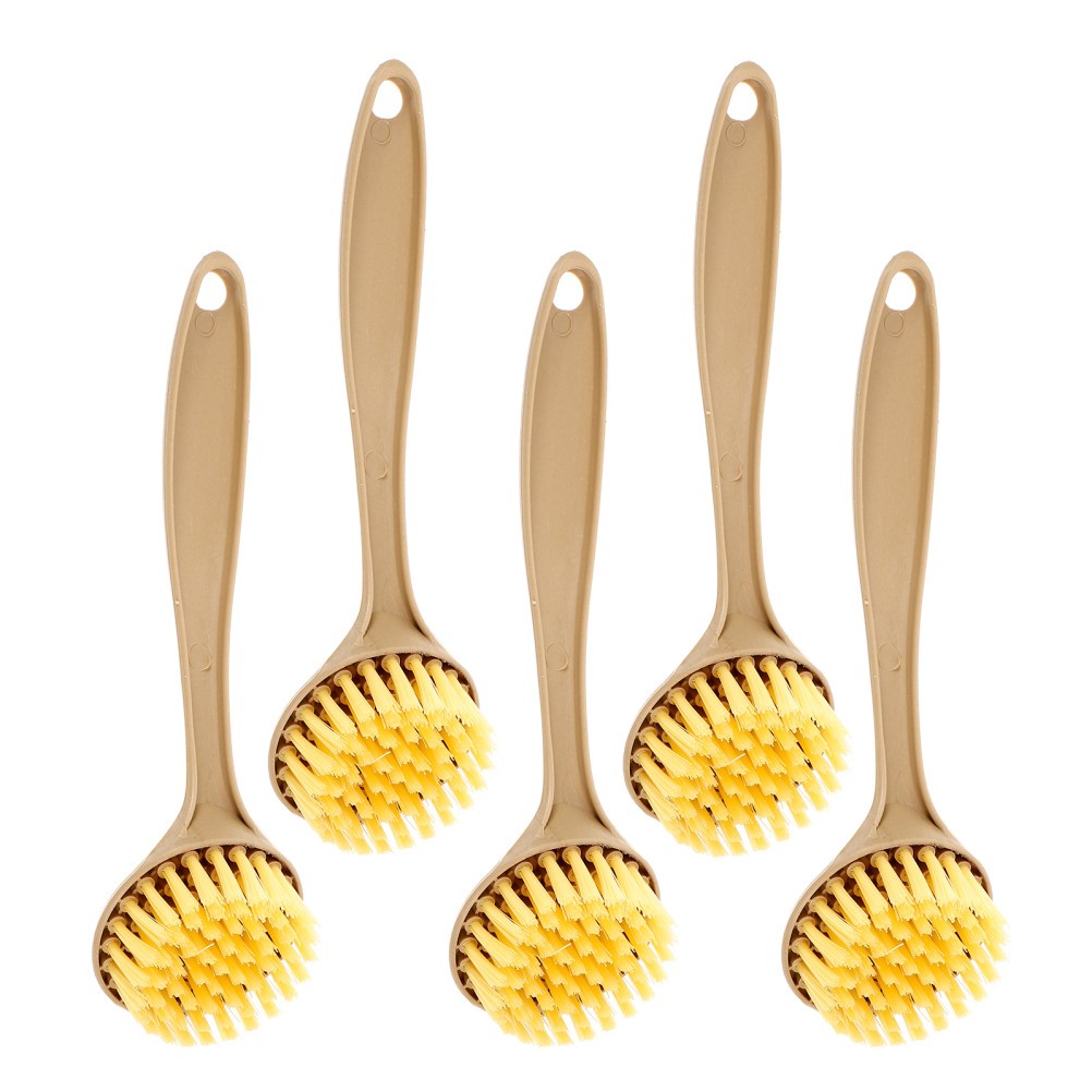 5Pcs Reusable Household Pan Cleaning Brushes Lightweight with Ergonomic Handle