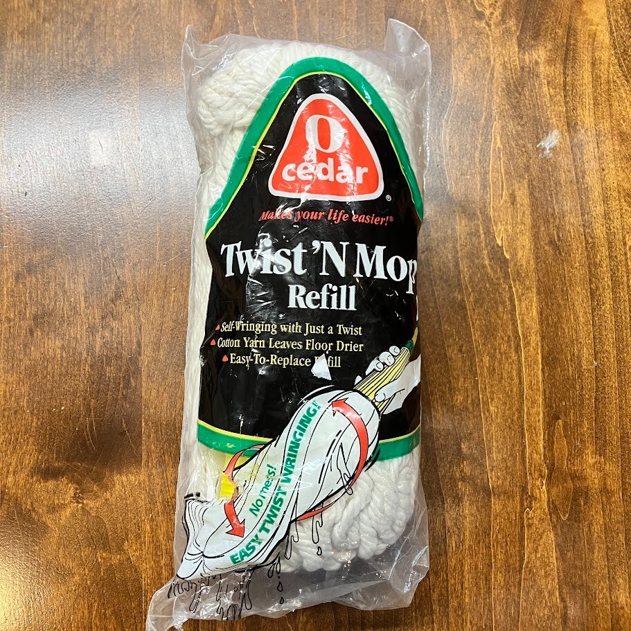 O Cedar Twist ‘N Mop #267 Refill Replacement Self Wringing Cotton Yarn 1997