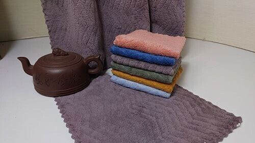 20pcs of 10×10 in microfiber soft absorbent kitchen cleaning towels, rags