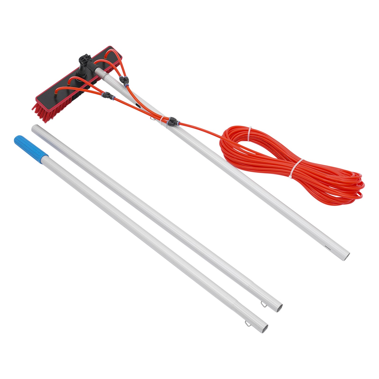 Long Reach Solar Panel Cleaning Brush Kit, Window Cleaning Water-Fed Rod Kit, 3m