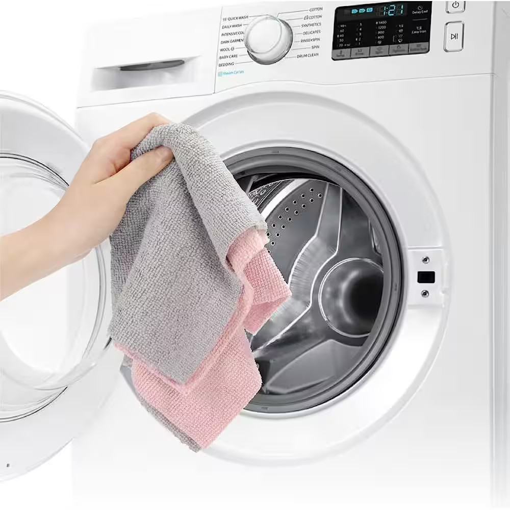 6.89 In. X 6.89 In. Microfiber Cleaning Cloth Roll Reusable Washable Rags