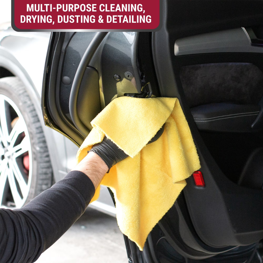 Platinum Series Heavy Duty Multi-Purpose Microfiber Detailing Towels, 40 Pack, Y