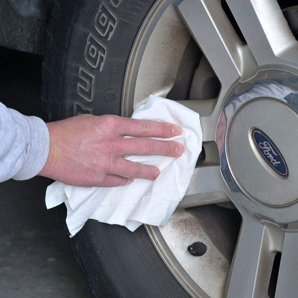 Wonder Rag, 14″ X 17″ Microfiber Wiper Rags – 25 per Box, White