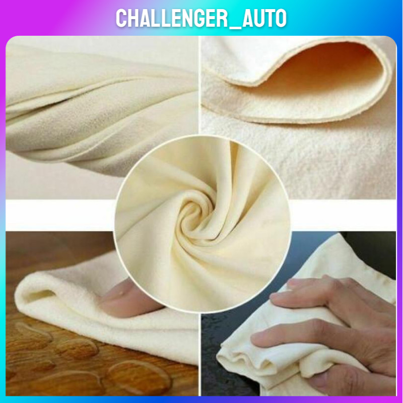 Chamois Cloth Fits For Car Drying Towel Shammy Towel Natural 60X90CM