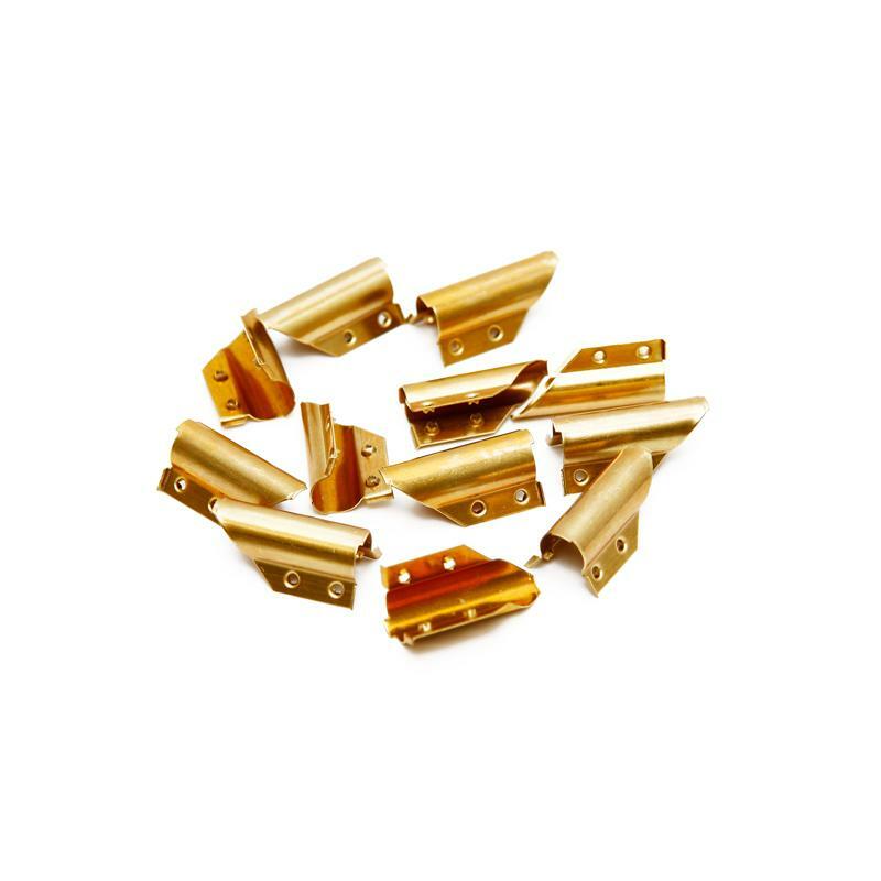 Ettore Brass End Clips For Squeegee Channel – 12 Pack