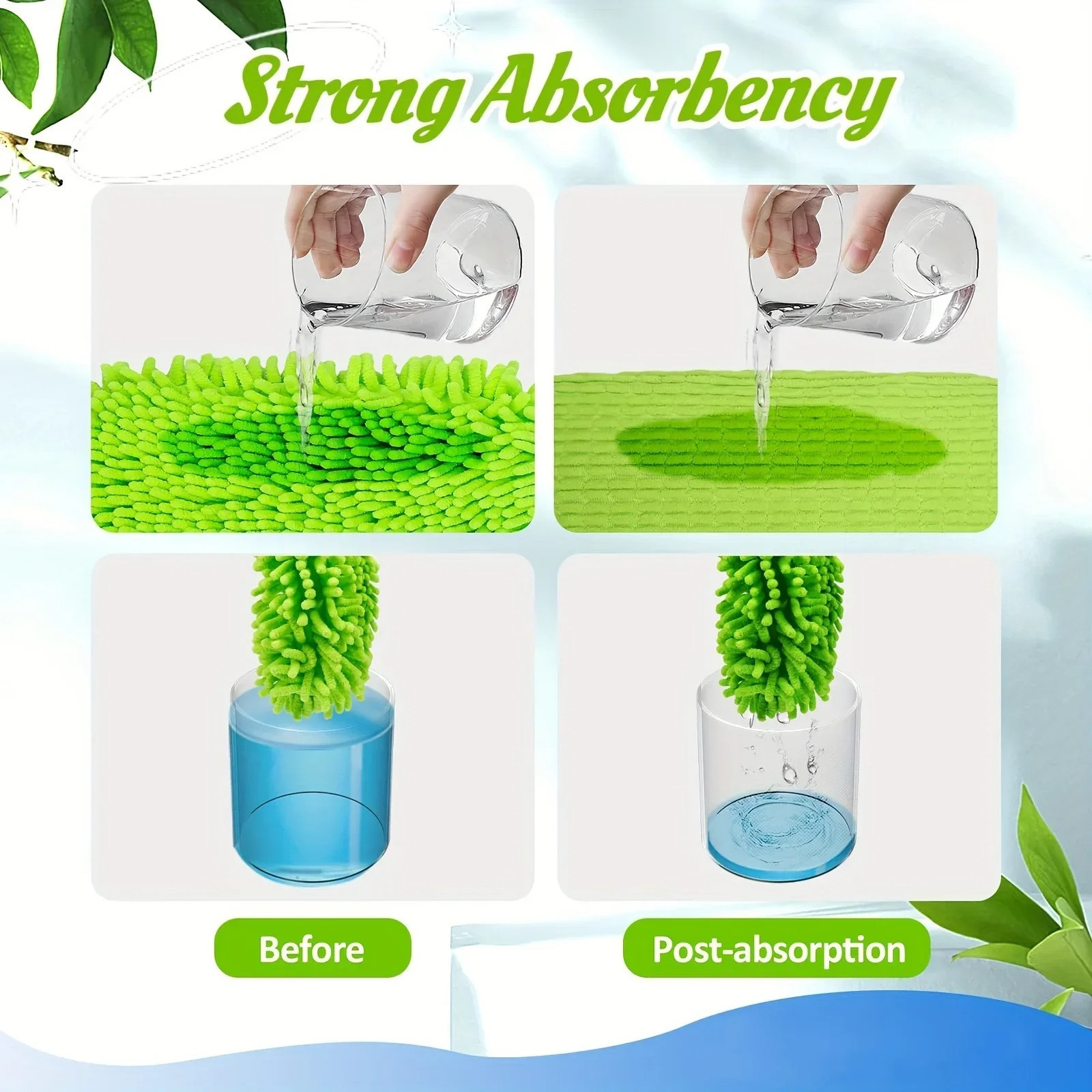 6Pcs Reusable Microfiber Mop Pads For Swiffer Sweeper Wet & Dry Flat mop Cover