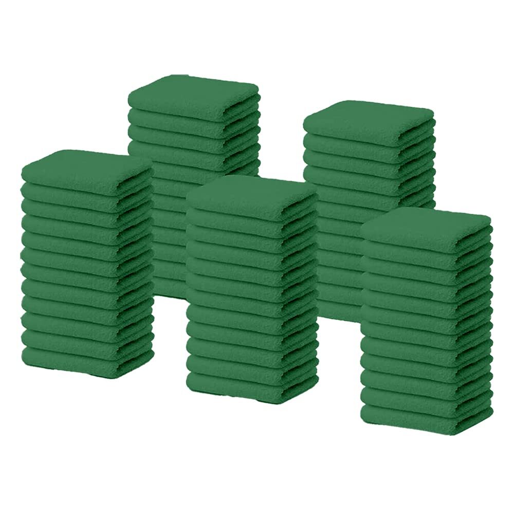 Terry Bar Mop Towels Green value Pack Of 60 Size 14″x17″ “ Absorbent And Durab
